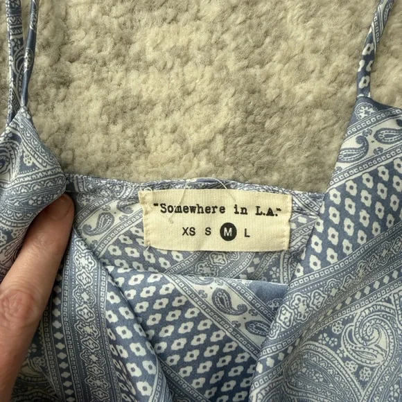 “Somewhere in LA” asymmetrical midi dress - Size M - Picture 2 of 6